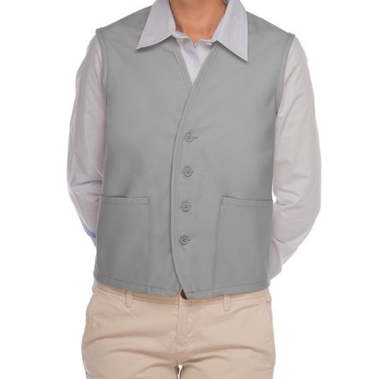 Adult Silver Gray Uniform Vests